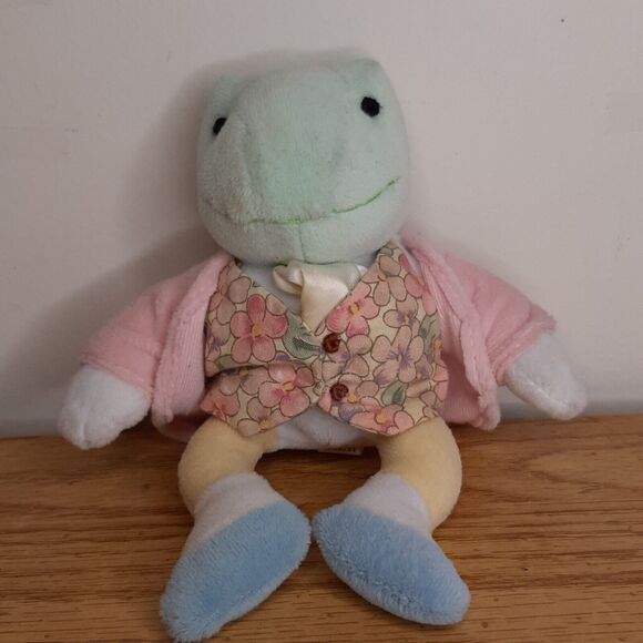 2001 Peter Rabbit FROG Mini plush by Luv n' Care Beatrix Potter Mr Jeremy Fisher - Picture 10 of 10